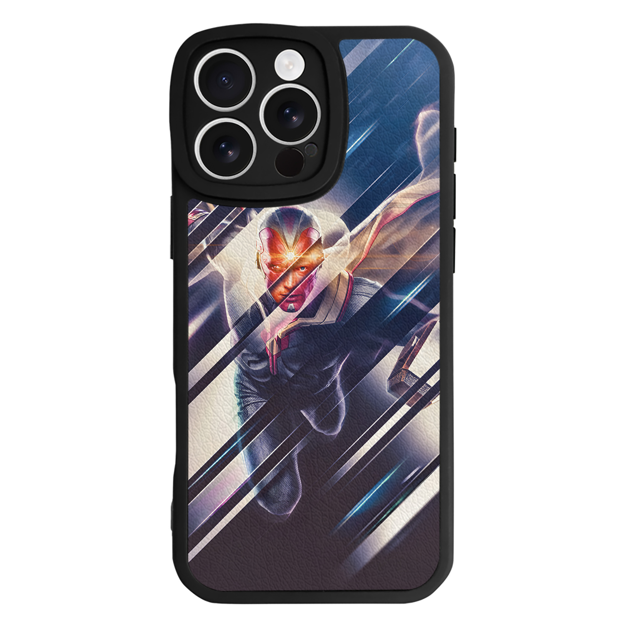 （画像用） アベンジャーズ The Avengers 【iPhone 16シリーズ対応】シリコンスマホケース（レザー調） 材質：シリコン